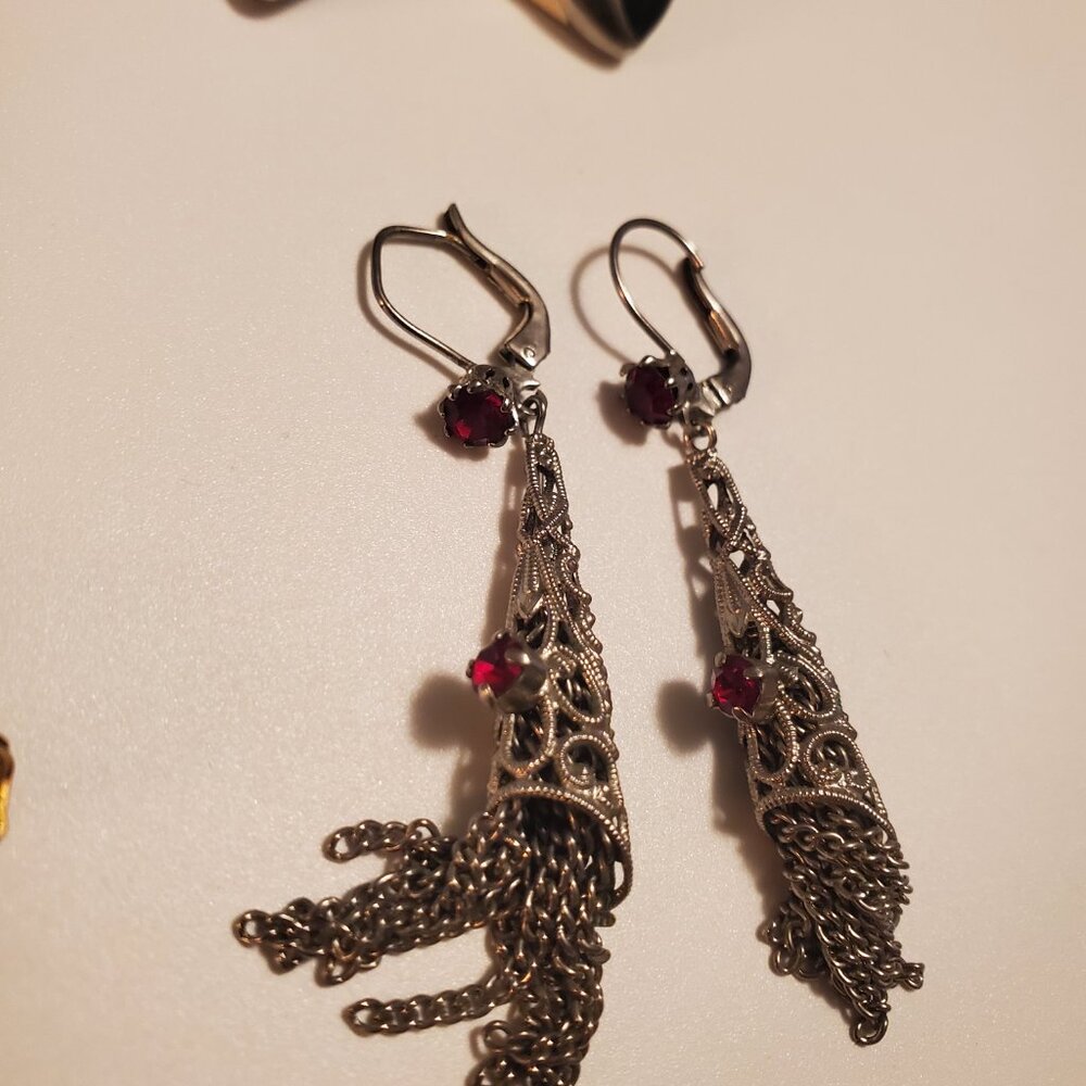 7 Pair of Earrings,  items # A- 1216- 1222, wt.55 grams. - Picture 9 of 16